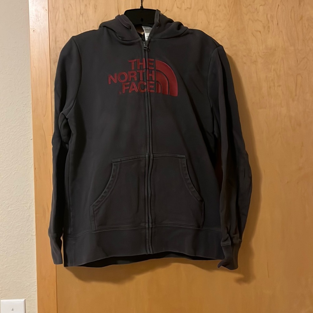 Women’s The North Face Gray Full-zip Sweatshirt - Large